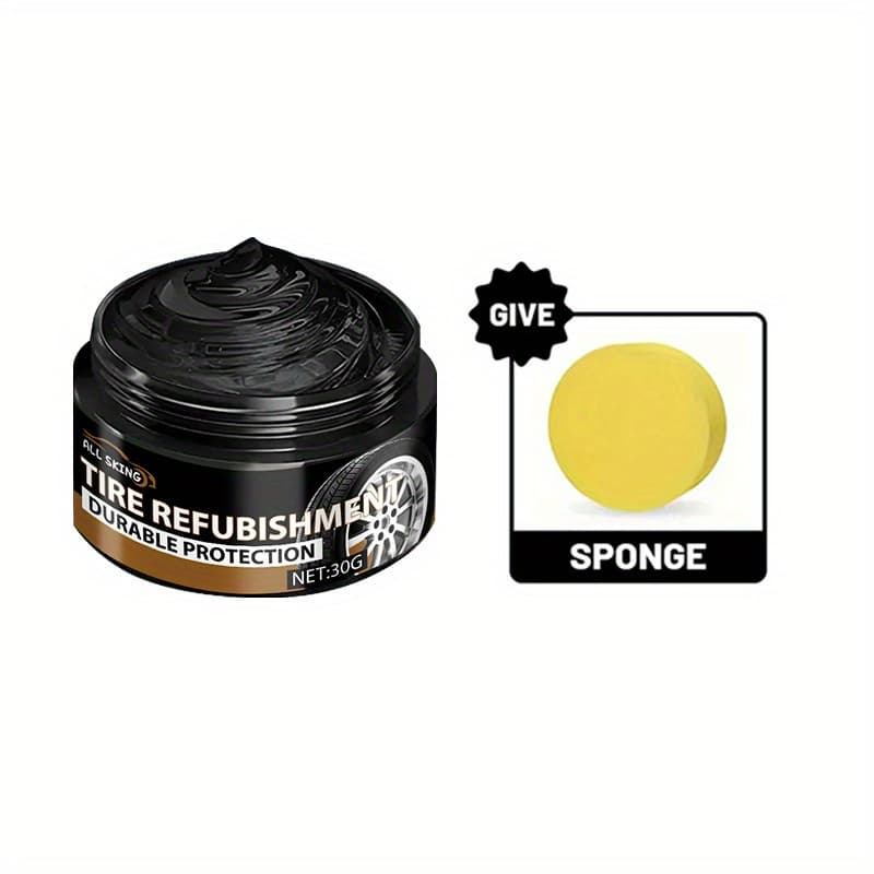 TEMU Tire Blackening Wax - Long-lasting Shine & Protection, Scratch For , Bike, And Motorcycle Wheels - And Covers , High-quality Abs Material, Wheel |sleek |polished Finish, For Cars