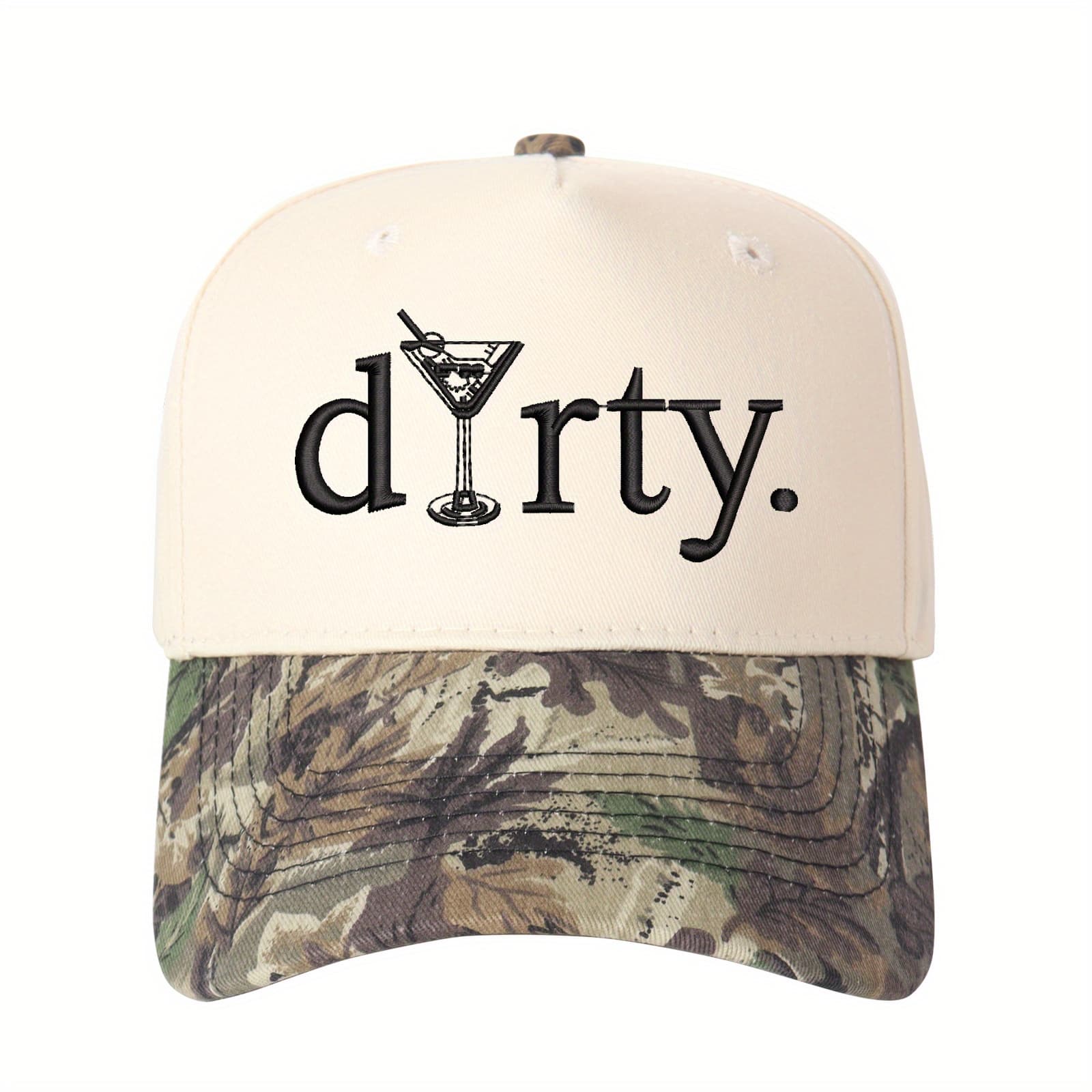 TEMU Dirty Letter Embroidered Color Block Baseball Adjustable Sun Hat Unisex Casual Outfit Matching