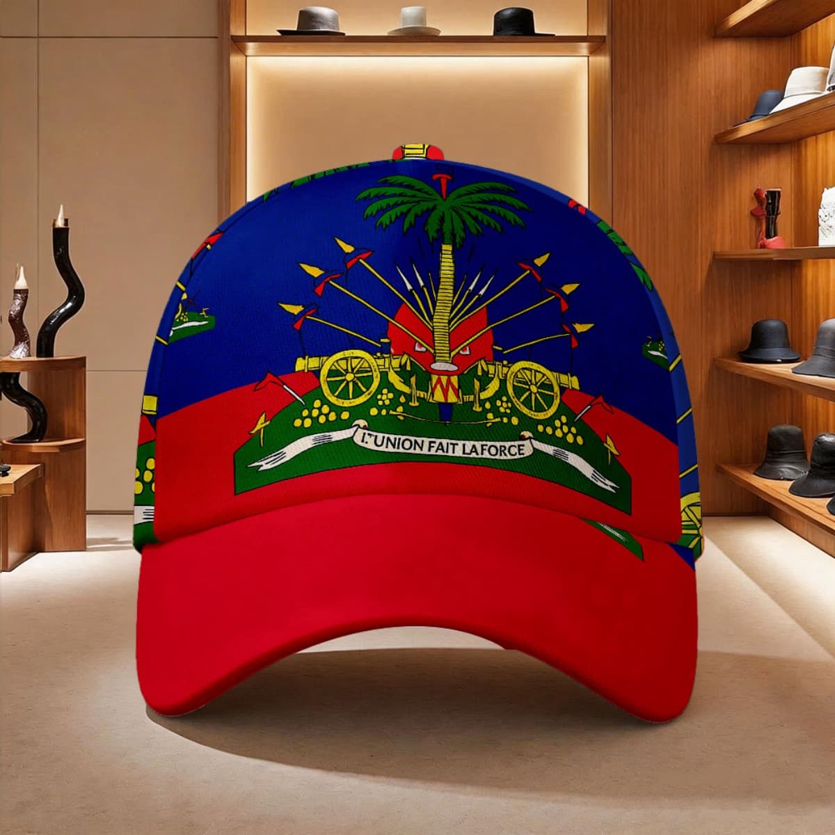 TEMU 1pc Print Adjustable Snapback - Suitable For Daily Wear, Streetwear, & Outdoor, Fitted Dad Hat With National Colors, Round Top & Curved Brim, For - For Fashion Accessory