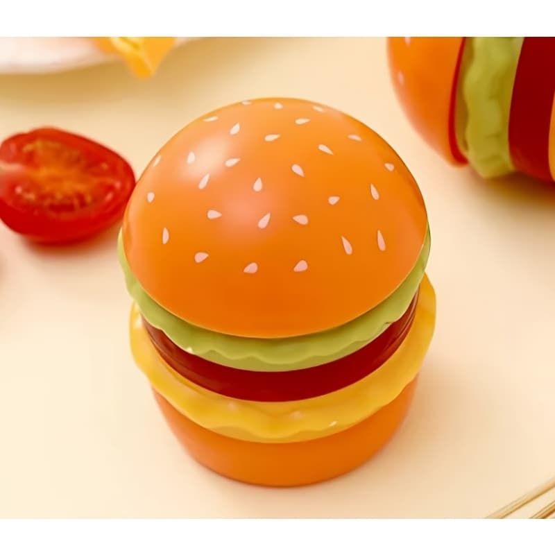 TEMU Creative Simulated Hamburger Toothpick Holder, Light Luxury High-end Household Toothpick Storage Box, Cute Swab And Dental Floss Storage Jar, Used As A Decorative Ornament