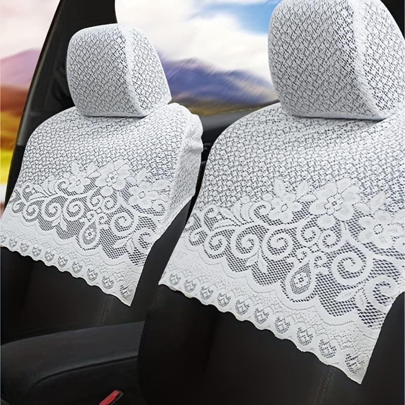 TEMU Car Embroidery Seat Cover Set For Corolla Cover 7pcs Car Interior Seat Accessories Fit For