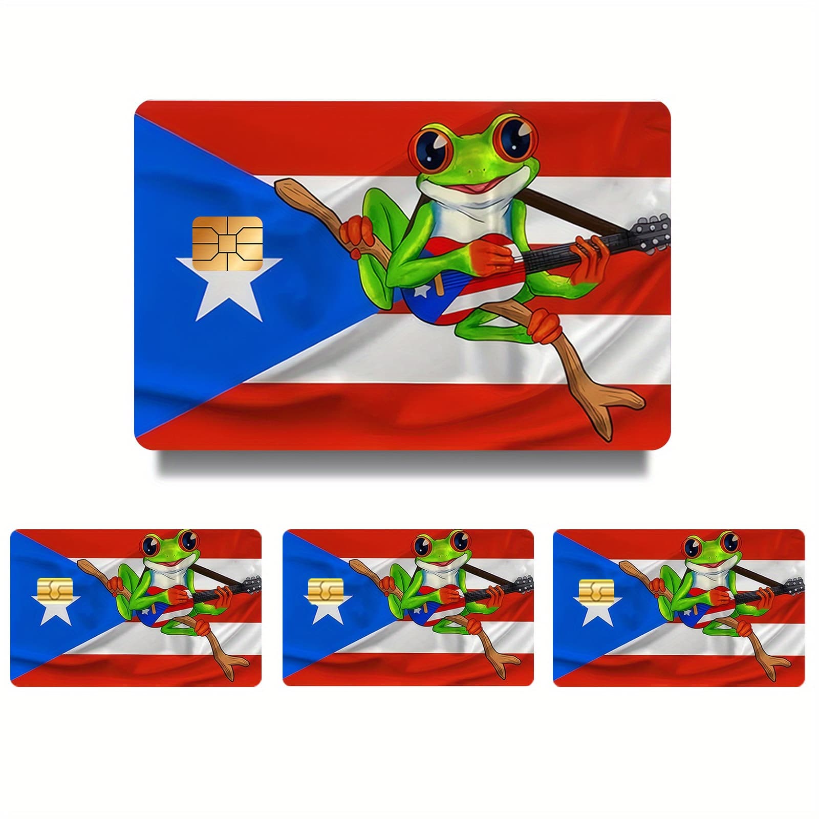 TEMU 4pcs Of Interesting Credit Card Skin Stickers Ultra-thin Scratch-resistant And Non-slip Personalized Bank Card Decoration Skin Film