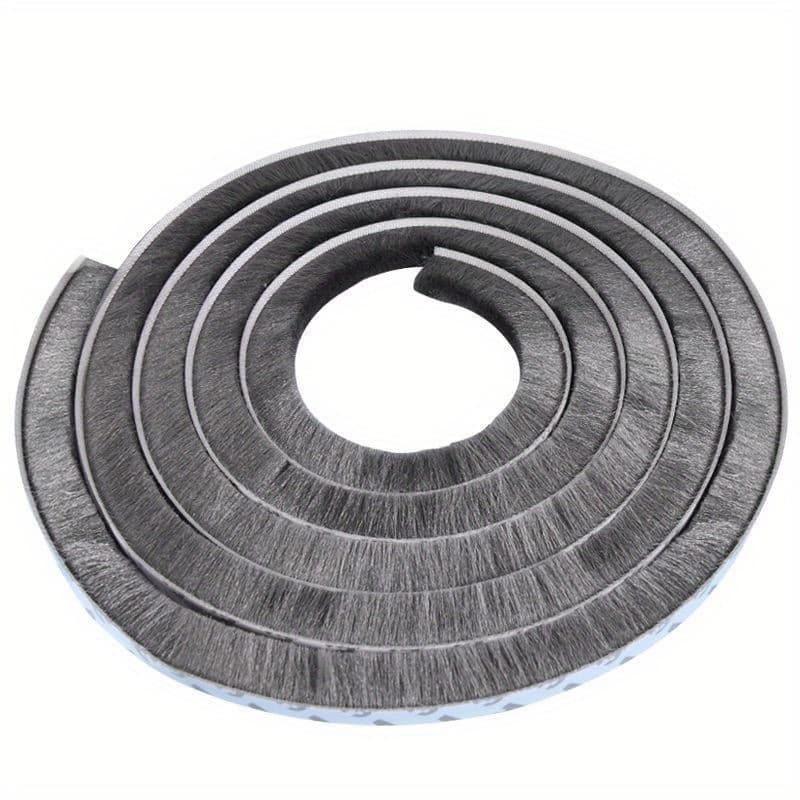 TEMU 10m Self-adhesive Weather Stripping Door Seal Strip - High Density Felt/pile Weatherstrip For Frame | Windproof, Dustproof & Soundproof Insulation Tape