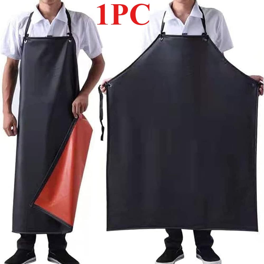 TEMU 1pc Lightweight Long Apron - Pvc Material, Suitable For Gardening, Pet Grooming, Fish , Household Cleaning And Auto Maintenance - Ultra Soft, Stain-resistant Work Apron