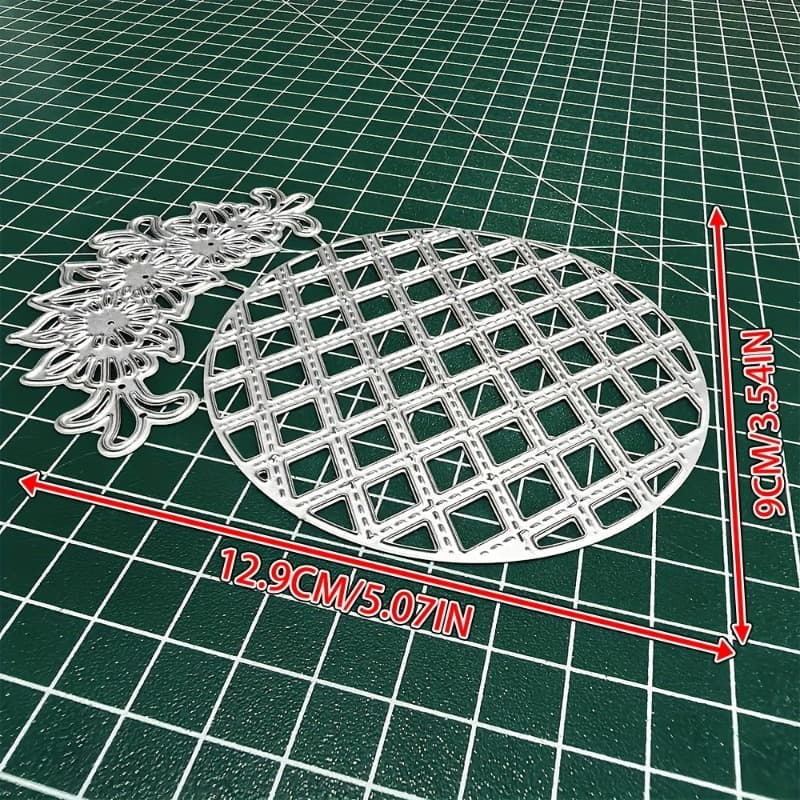 TEMU 1 Round Lace Metal Cutting Die - Elegant Floral And Lace Patterns For Scrapbooking, Embossing And Card Making, Scrapbooking Supplies, Embossing Templates, Exquisite Design