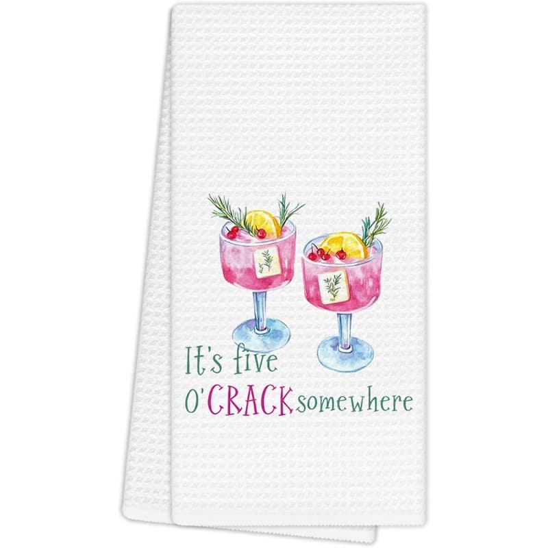 TEMU 1pc 18*26 Inch Funny Mahjong Cocktail Kitchen Towels, Mahjong Gifts For Women Hand Towels For Bathroom Decor, Cocktail Lover Gifts Dishcloths Dish Towel For Kitchen