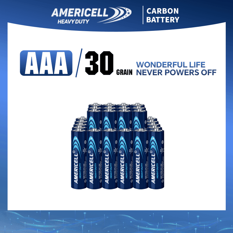 TEMU Aaa 120/60/30/6pcs Batteries, Americell 1.5v Carbon Battery, Suitable For Keyboards, Clocks, Remote Controls, Toys, Flashlights, Razors, Alarm Clocks, Disposable Battery, Non-rechargeable