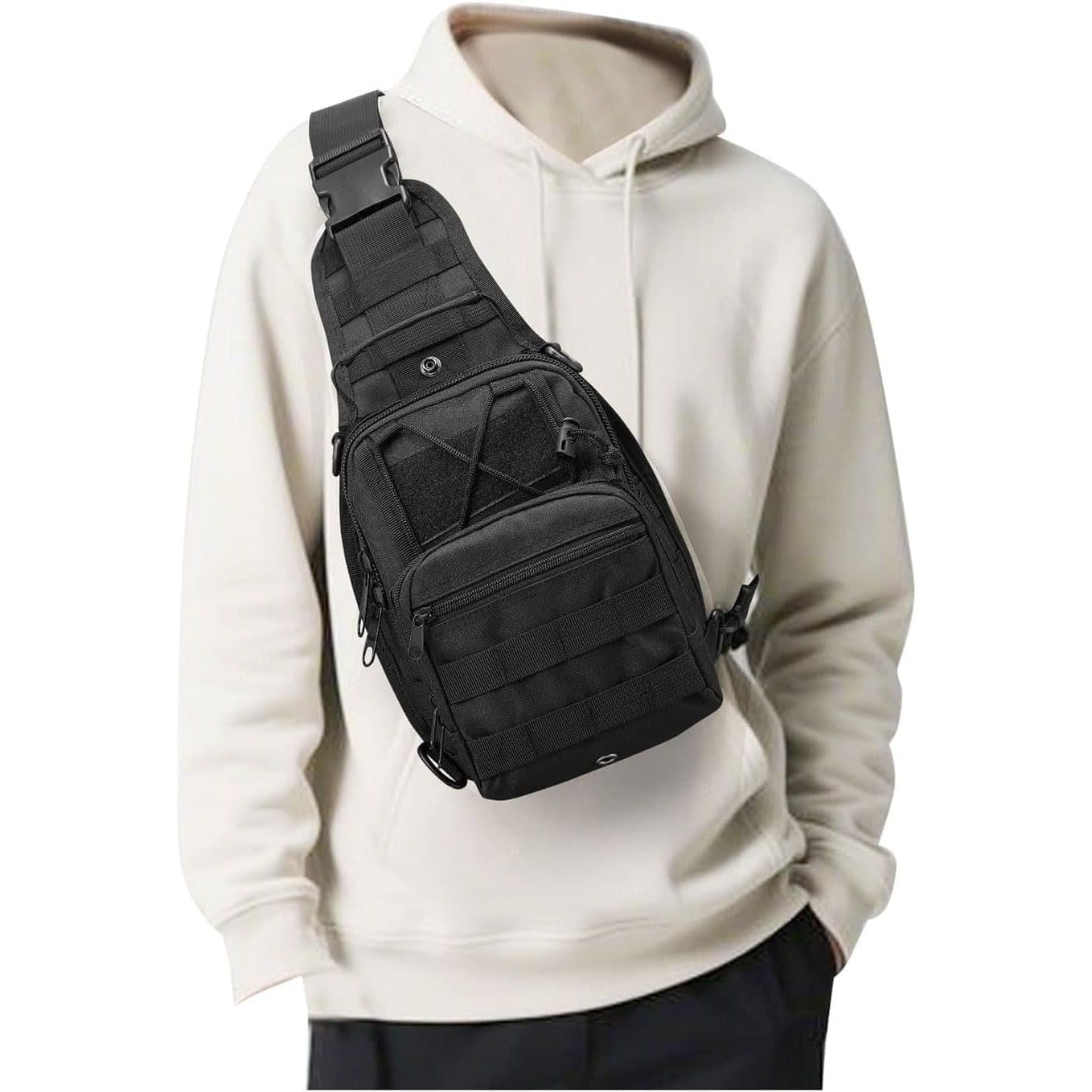 TEMU Tactical Chest Bag Backpack, Men's And Women's Shoulder Messenger Bag, Molle, Edc Backpack, Perfect For Daily Commuting, Gifts For , Christmas Gifts
