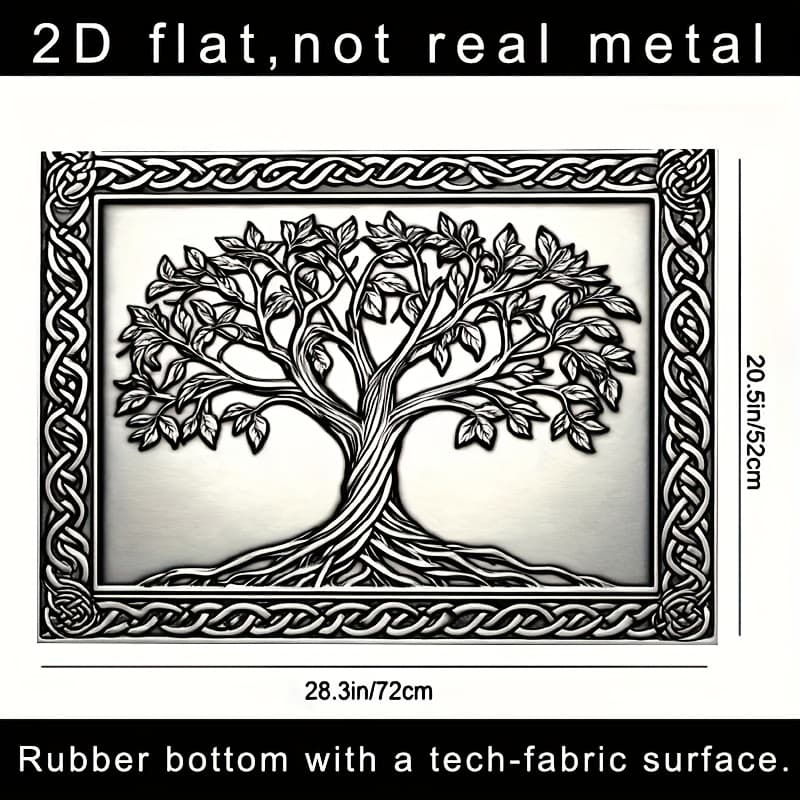 TEMU 2d Flat, 1pc Tree Of Life Stove Protector- Heavy-duty Heat-resistant Glass/kitchen Appliance Suitable For Stoves, Ovens, Washing Machines& Dryers- Scratchproof, Easy-clean (28.3"x20.5"), 2d Flat