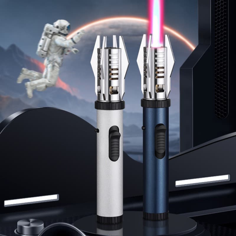 TEMU (butane Not Included)2pcs Lighter, Butane Flame, Metal Material, 360 ° Use, Outdoor Windproof Turbine Torch Jet Lighter Ignition Gun, Welding Supplies, , Without Battery