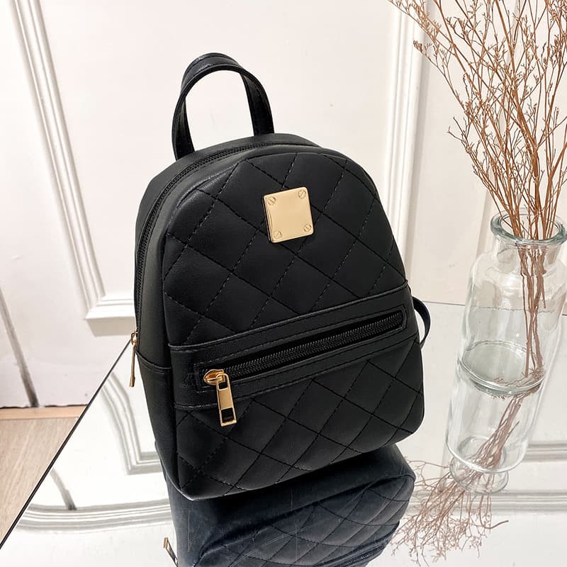 TEMU Trendy Mini Embroidered Backpack For In Korean Style - Chic Schoolbag For Women