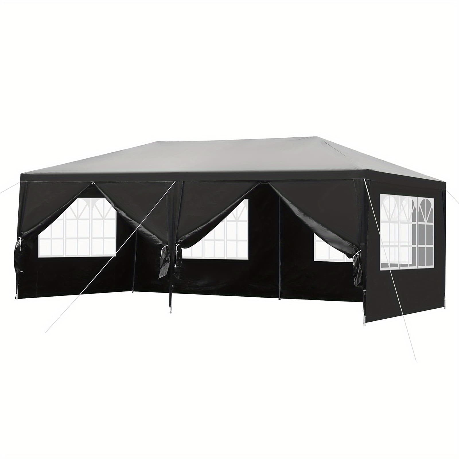 TEMU 10 X 20ft White 0/4/6 Sided Awning Iron Pe Fabric