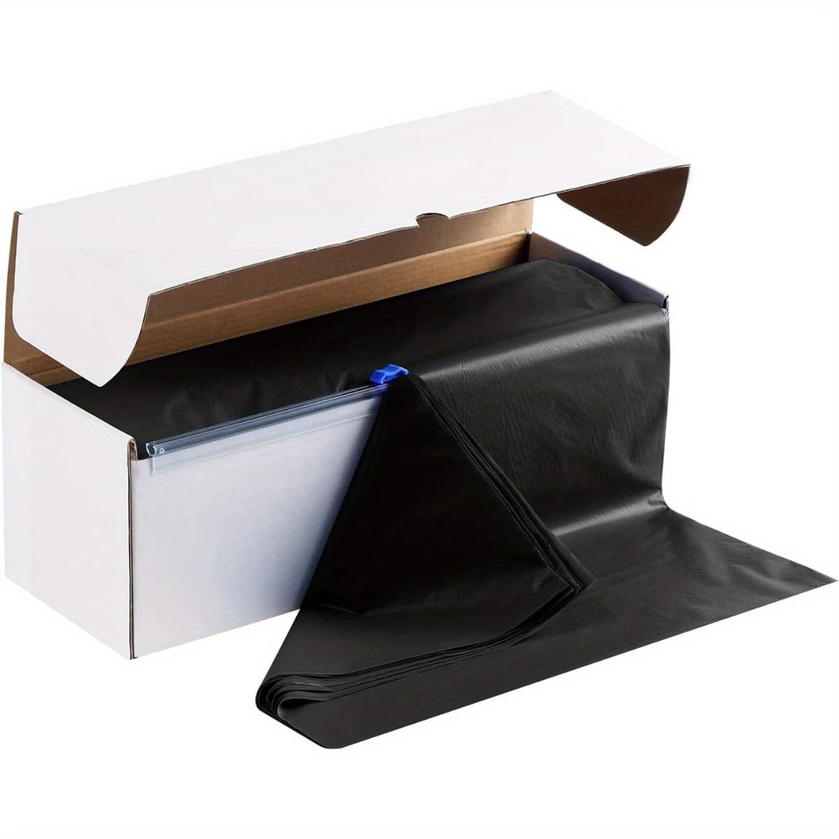 TEMU 54-inch X 100-foot Plastic Tablecloth With Cutting Box, White And Black Disposable Tablecloth Rolls, Suitable For Plastic Tablecloths For Parties, Banquets, Weddings, Birthdays And Anniversaries