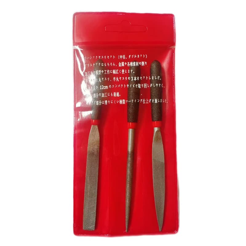 TEMU Heavy-duty High Carbon Steel Deep-toothed File Set - - Mini Flat, Mini Half-round, Mini Round Suitable For Wood, Metal, Glass, Ceramics - Professional & Kit For Sharpening, Smoothing, Preparation