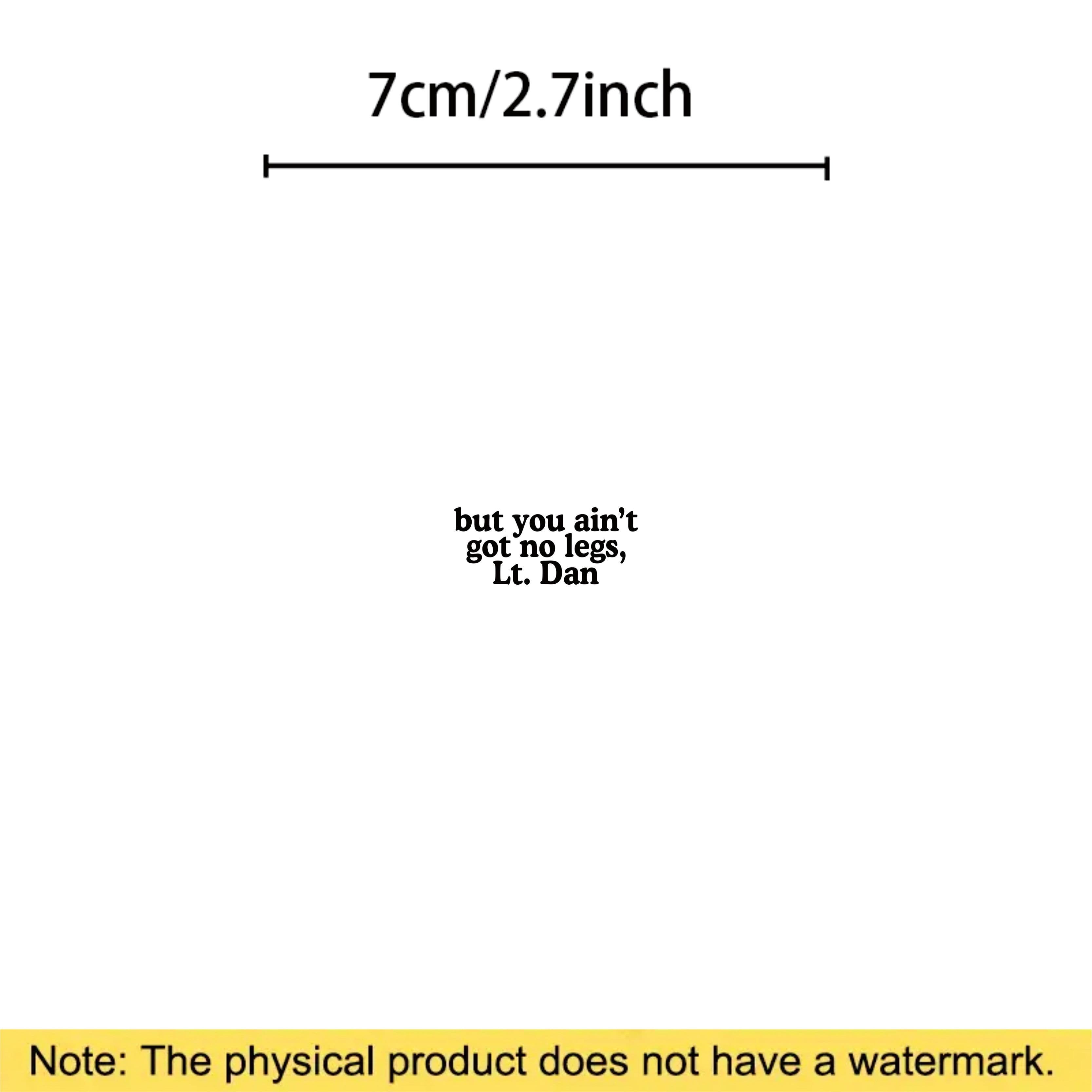 TEMU 1pc Sticker - "but You Don't Have Legs, " - Waterproof, Durable Sticker For Laptops, Luggage, Etc. - Humorous Forest Villain Quote