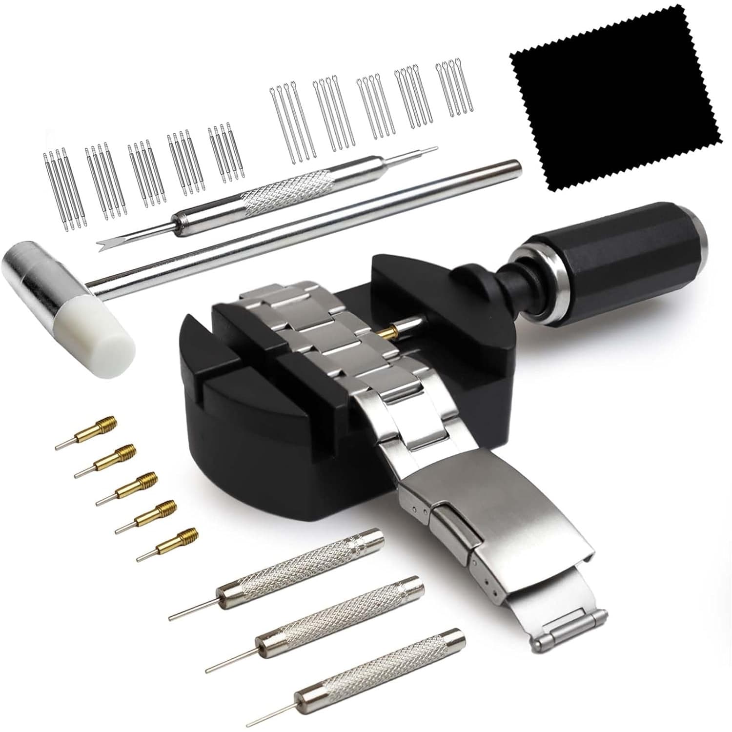 TEMU Watch Chain Disassembly Tool, Strap Adjustment Tool, Watch Hand Replacement Tool, Watch Hammer, Spring Bar, Which Repaired At Home. Suitable For A Who To Repair Things As A Gift