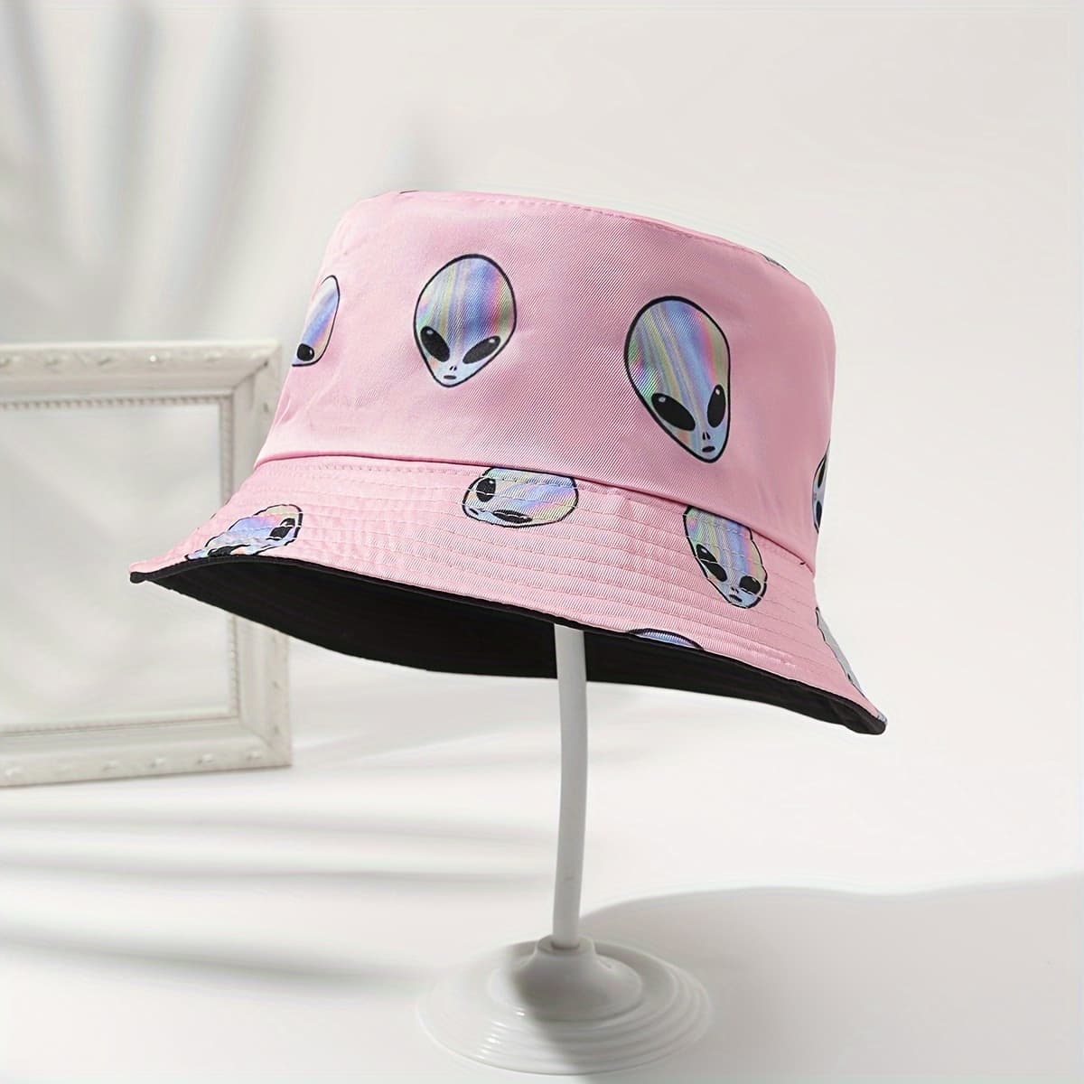 TEMU 1-pack All- Unisex Anime Fisherman Hat, Casual Outdoor Reversible Bucket Hat, Suitable For Vacation And Travel