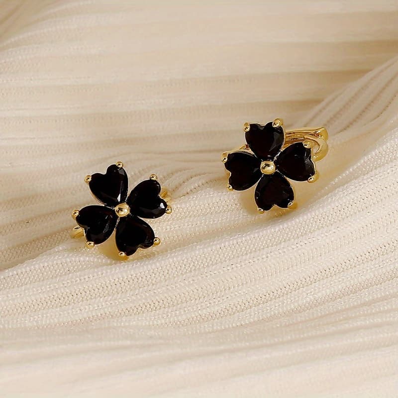 TEMU And Minimalist Floral Earrings, A Korean Elegant And Upscale Flower Designs. Small And Delicate Earrings Are Perfect For And Students For Everyday Use