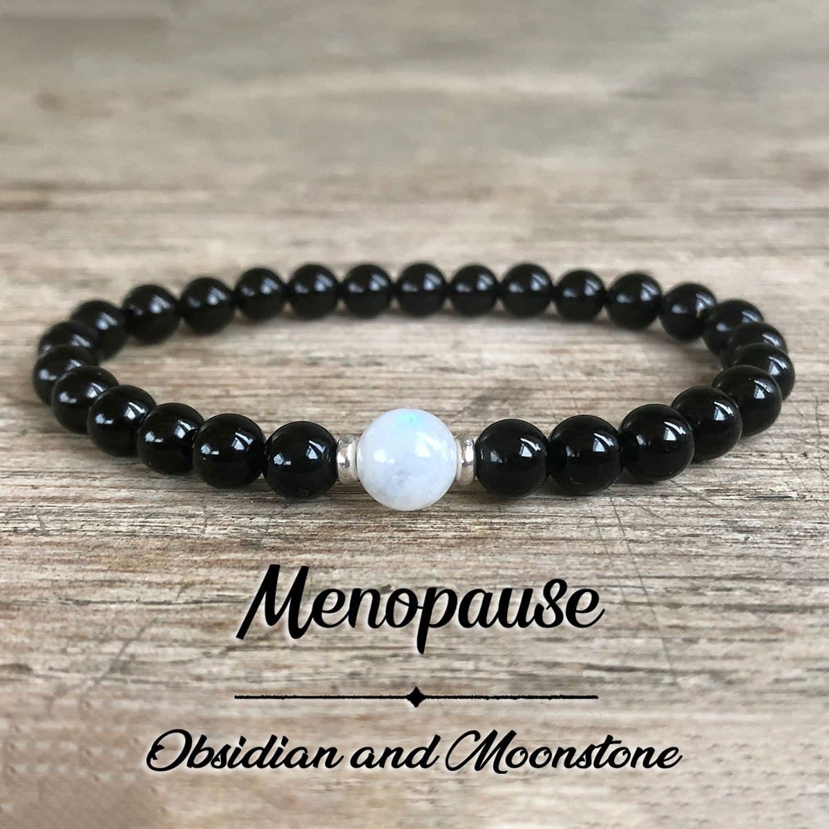 TEMU Obsidian And Bead Bracelets, Bohemian Elastic Friendly Jewelry, Help , Suitable For Daily Wear
