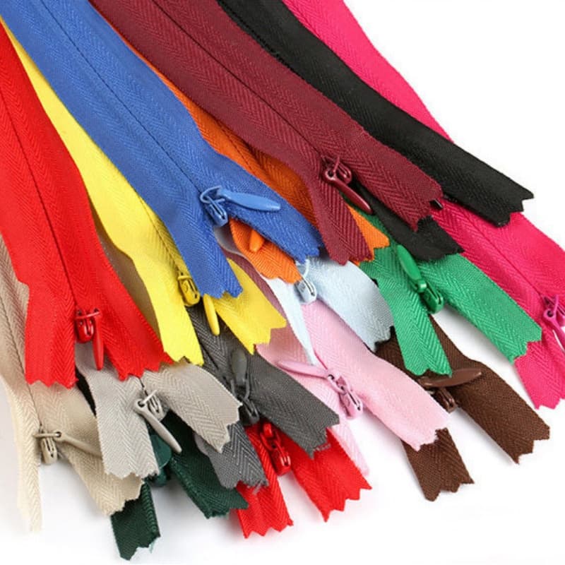 TEMU 12pcs #3 Nylon Invisible Zipper Closed-end Zippers Suitable For Dresses, Clothing Pockets, Bags, Pillows - Multiple Sizes