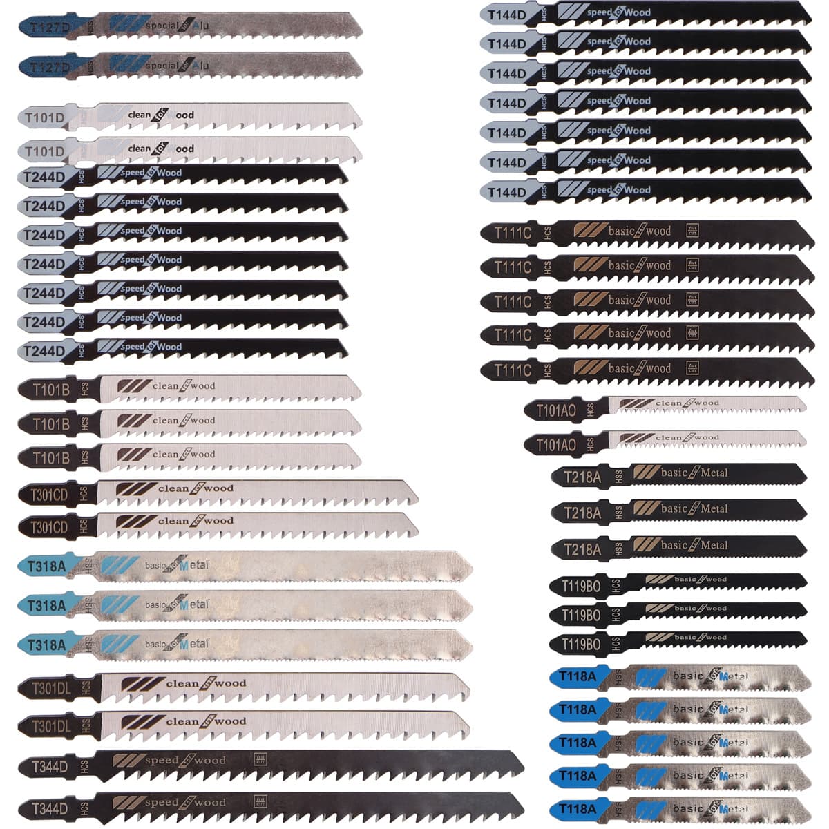 TEMU 48pcs Jigsaw , T Shank Jig Saw Set, Hcs/hss Saw For Wood, Plastic, Pvc And Metal Cutting