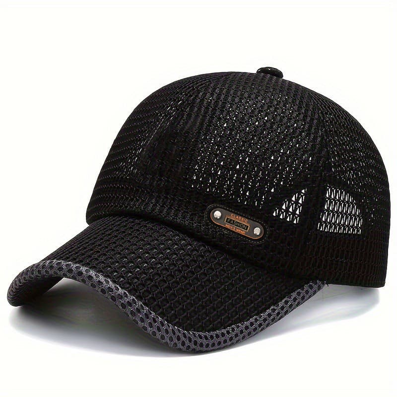 TEMU Men's Quick-dry Breathable Baseball With Duckbill Visor - Lightweight Mesh Suitable For Running, Hiking, Outdoor, Spring Summer Casual Hat, Holiday Gift For Christmas,, Mardi Gras & 4th Of