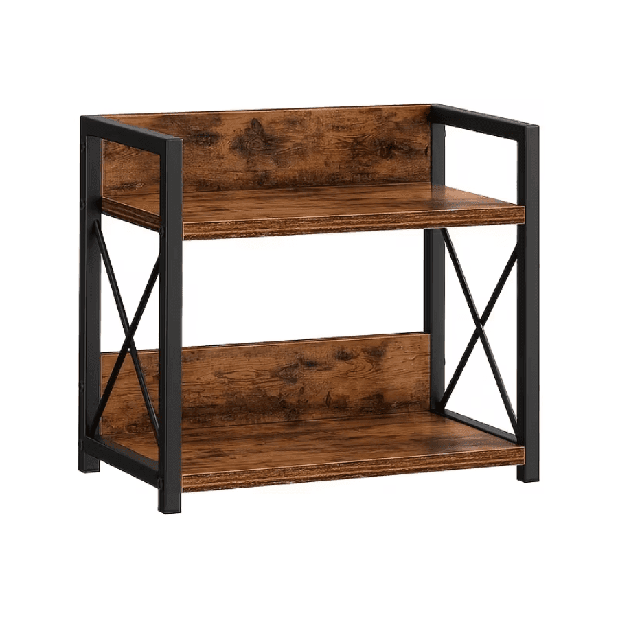 TEMU Multi-tier Heavy-duty Metal Shelf - Space-saving Countertop Spice Rack, Coffee Station & Bathroom Storage Shelf Suitable, Cosmetics Organization - Easy Assembly, Durable Shelving Unit