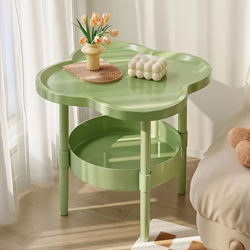 TEMU [] Minimalist Modern Bedside Table With Portable Storage Rack – Space-saving Design, Plastic Legs, No Power Needed, For Bedroom Or Living Room, Bedside Table For Bedroom