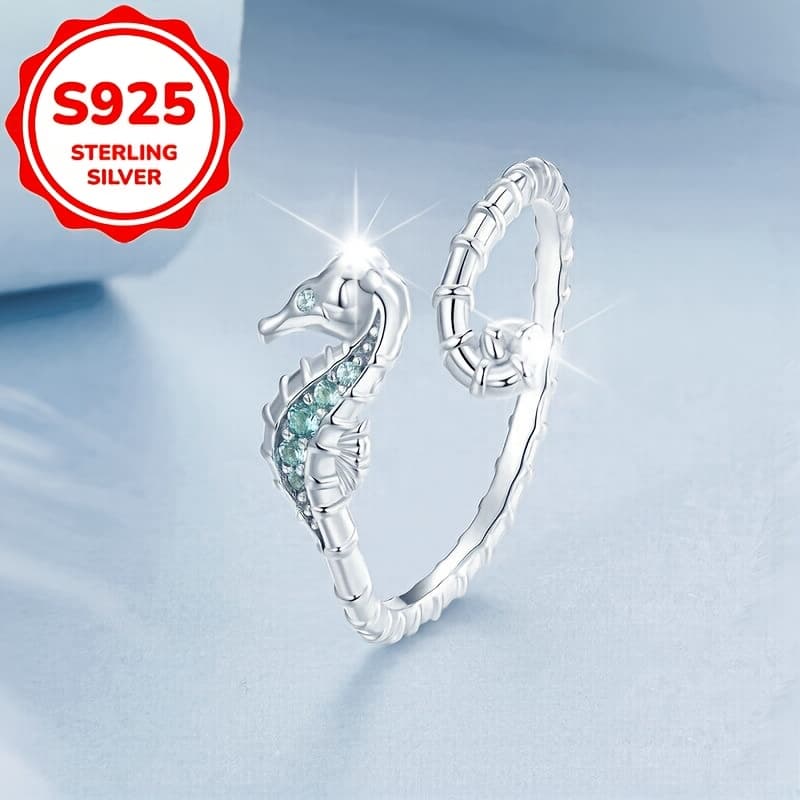 TEMU This S925 Sterling Silver Ring Features A With An Theme, With Green Zirconia. It Has A Stylish Texture And Is Perfect For Women. Ideal As A Gift For , It Suits Occasions Like Valentine's Day