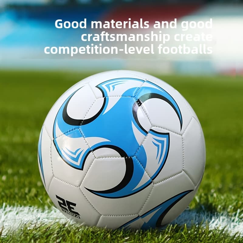 TEMU Adult Size 5 Pvc Soccer Ball - Durable, Machine-stitched, Soft And Comfortable, Suitable For Training And Matches