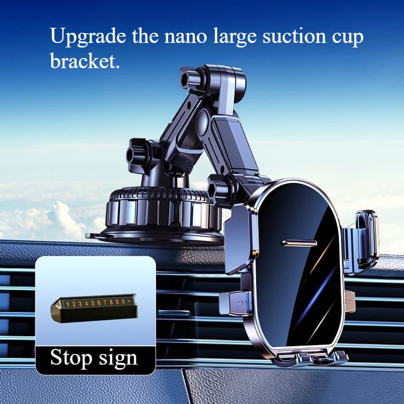 TEMU A Phone Holder With A Vacuum Cup, Featuring -degree Rotating Dashboard Mount, Compatible With Smartphones, Designed As A Car Accessory For Gps Smartphone Installation On The Dashboard