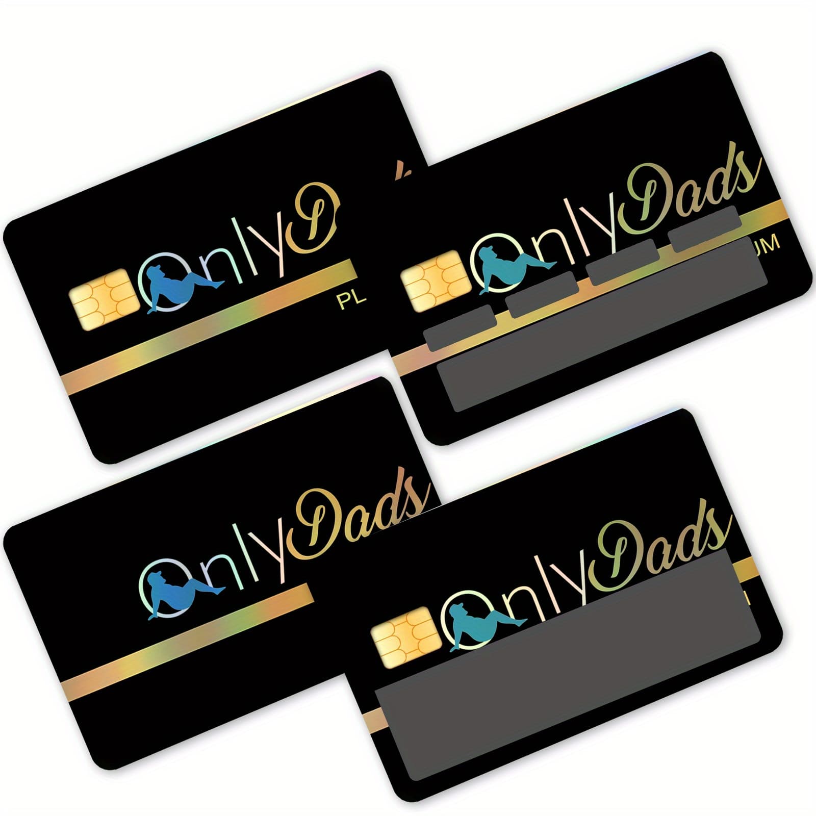 TEMU 4 Stylish Credit Card Skins That Are Ultra-thin, Scratch-resistant, And Non-slip, Perfect For Your Bank Card