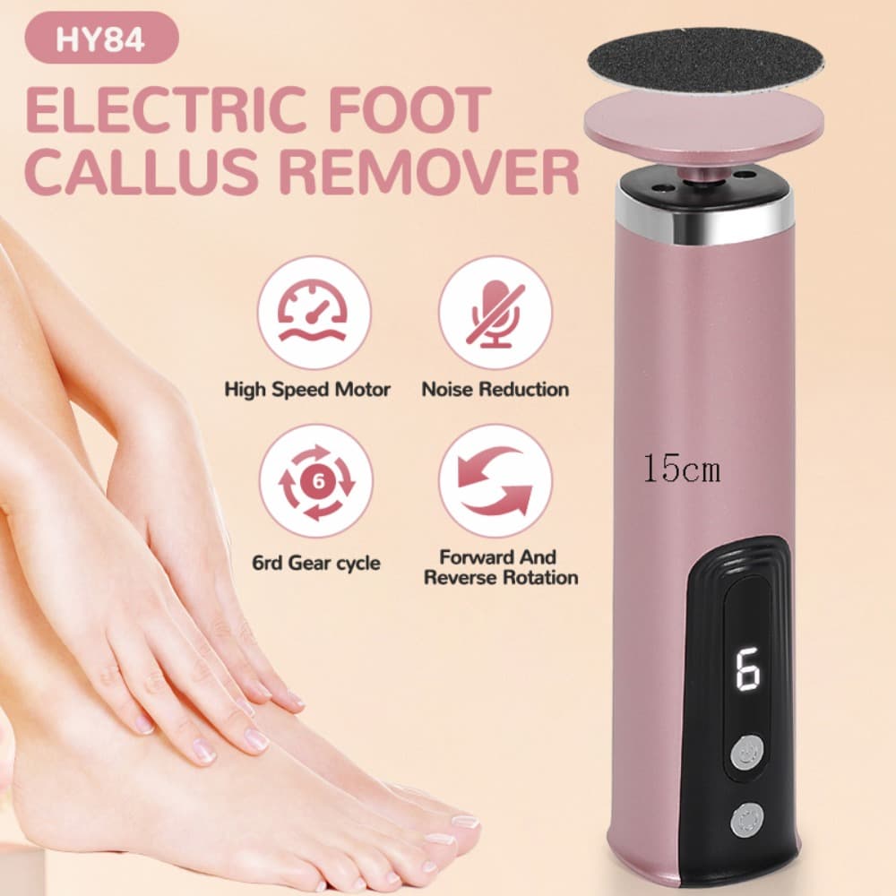TEMU Electric Foot Remover/foot Polisher/foot Beauty Tool - 6 , 10 Rollers & 20 Discs For Smooth Heels, Perfect Gift For Self-care