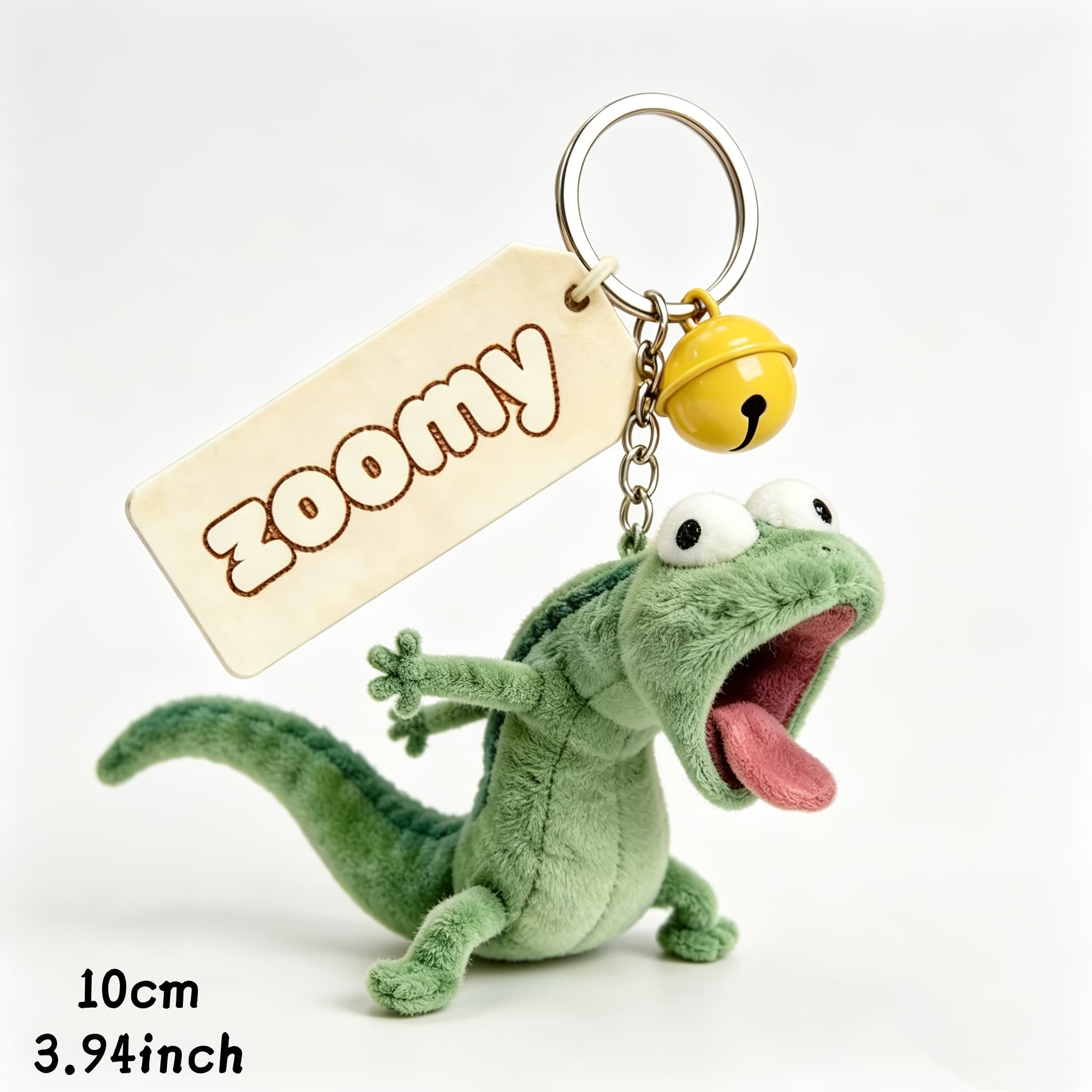 TEMU Funny Screaming Lizard Plush Keychain | Cute Soft Pp Material Backpack Pendant Keychain Gift