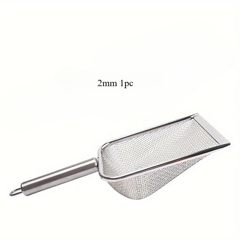 TEMU A Stainless Steel Cat With A Fine Mesh Handle, A Durable Pet Feces Scoop Suitable For Cats, And 2 Different Sizes Of Filters - A Pet Cleaning Tool For Aggregated And Non Aggregated Cat Litter