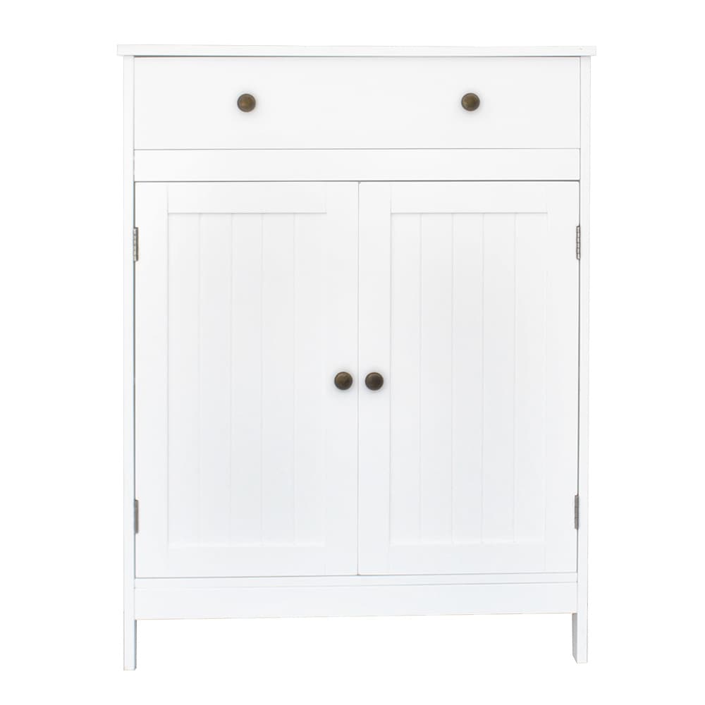 TEMU Bathroom Floor Cabinet, Freestanding Organizer Cabinet With Adjustable Shelves & , 3-tier Room Furniture