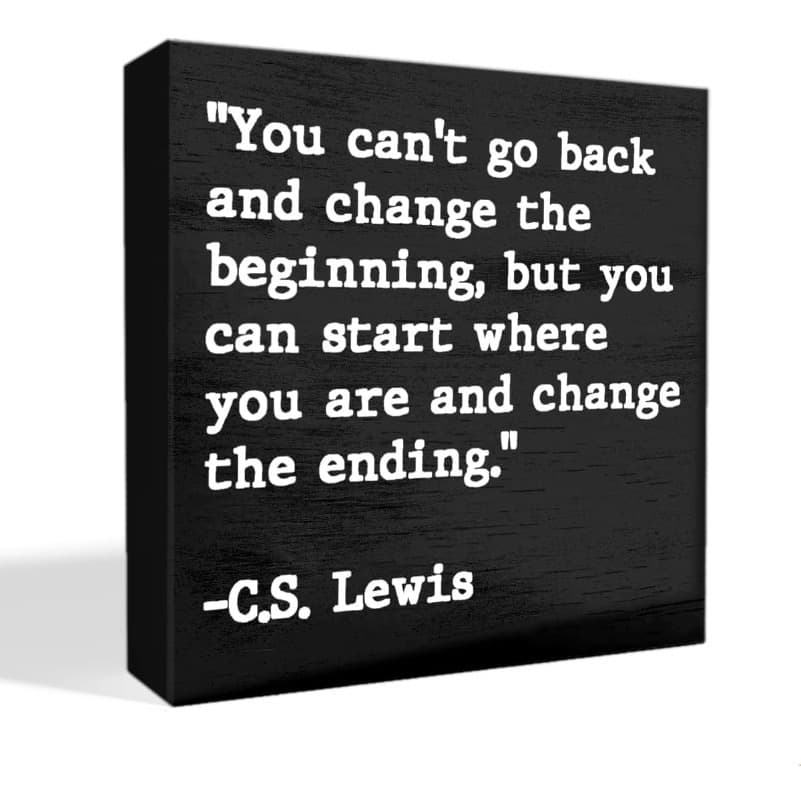 TEMU 2d Flat, 1pc C.s. Quote Block - "you & Change " Artificial Wood Bookend & Desk Decor - Iconic Saying From The Of - Inspirational Gift For Book Lovers, Fans, , 2d Flat