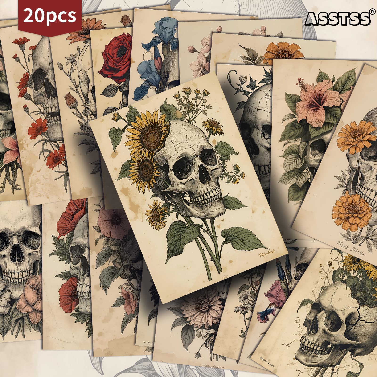 TEMU Set Of 20 Assorted Vintage Gothic Postcards Featuring , Measuring 4x6 Inches. Ideal For Retro Junk Journals, Scrapbooking, And As Collectible Decorative Art Cards For Crafting