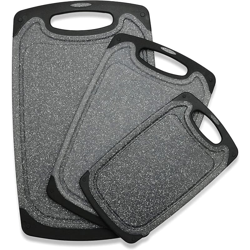TEMU 3pcs Cutting Board, Non-slip Kitchen Chopping Boards With Juice , -friendly, & Easy, Durable Boards For Meat, Vegetables, Fruits &, Dishwasher Kitchen Essential