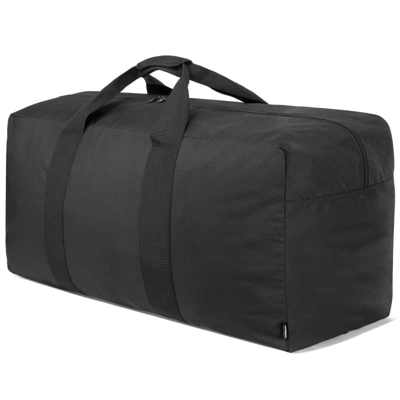 TEMU 100l Extra Large Capacity Travel Duffel Bag For Men Black Foldable Weekend Luggage Bag Gear Storage Organizer Must-have For Overnight Stay Camping Outdoor Activities & Use