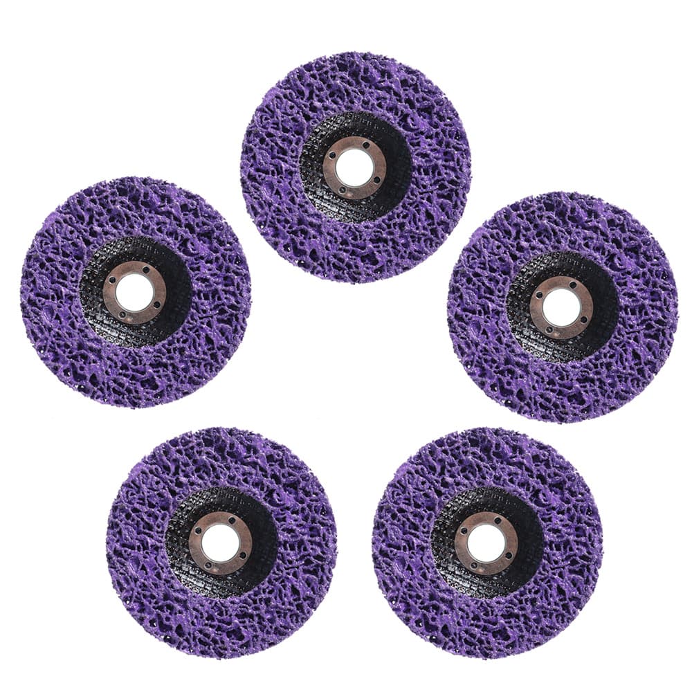 TEMU 5pcs 4inch Poly Strip Disc Wheel Paint Rust Removal Clean For New