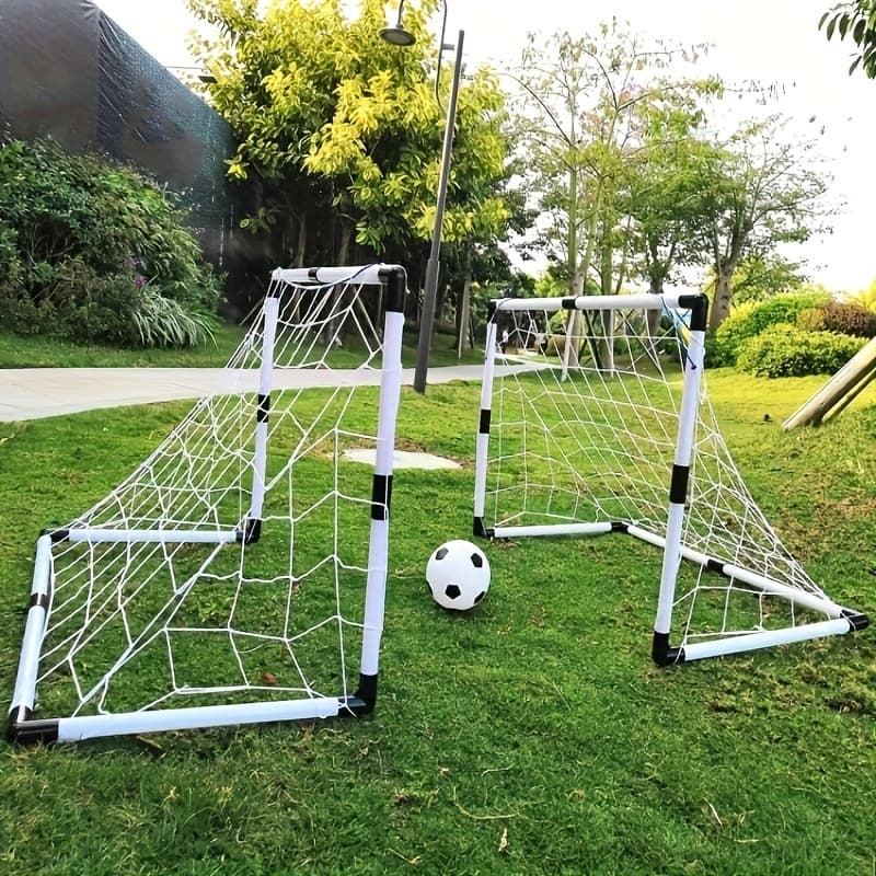 TEMU 2pcs Extra Large 36.22-inch Football Gate-portable And Durable, Suitable For Indoor/outdoor Competition, Pp Iron Material