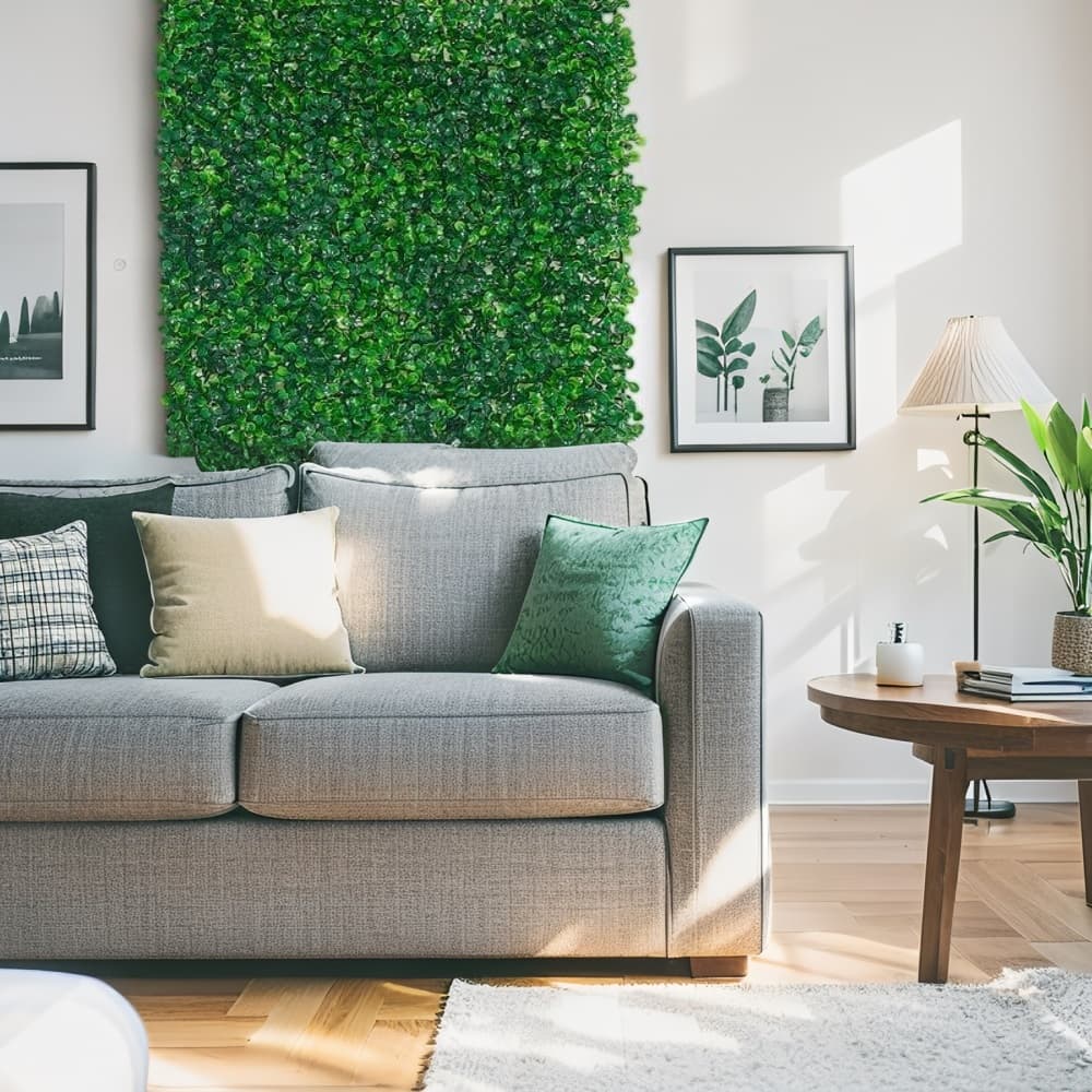 TEMU 24pcs 24'x16' Grass Wall Panels For 64 Sq Feet, Boxwood Hedge Wall Panels, Artificial Grass Backdrop Wall 1.6', Privacy Hedge Screen Uv Protected For Outdoor Indoor Garden Fence Backyard