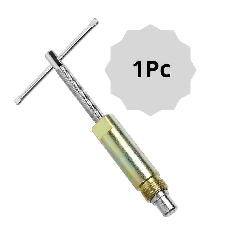 TEMU 1pc Heavy Duty Iron Compression Sleeve Pulling Tool- 12inch Threaded Pipe Fitting Remover With Adjustable Screw Mechanism For Pipe And Hydraulic System Threaded Pipe Fitting Removal Stable Grip