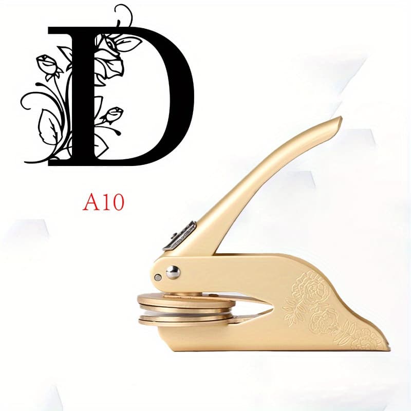 TEMU Diy Embossed Seal - Book And Paper Embossed Machine, Custom Pattern Embossed Machine, Printed On Wedding Invitations, Cards, Books, Envelopes, Napkins, Etc