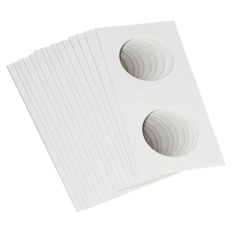 TEMU Richardli Coin Holders 100pcs Square Cardboard Coin Holders Coin Supplies Coin Album Lighthouse Stamp Cover Storage