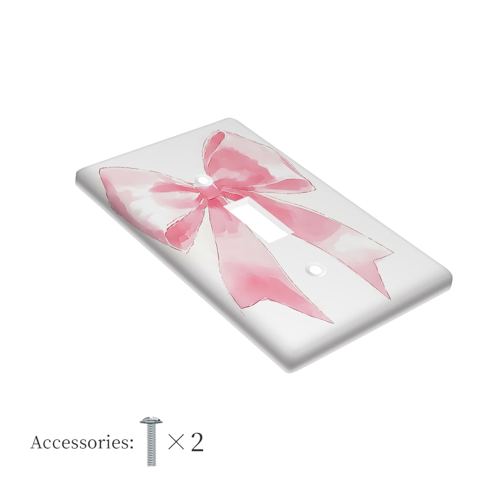 TEMU 1pc 1gang/2gang Girl Pink Valentine's Day Wall Plates, Panel Power Outlet Covers, Home Decor For Bedroom And Kitchen