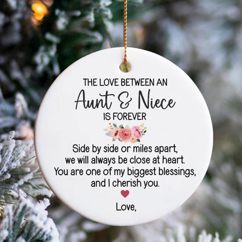 TEMU A Decoration For And Niece | For , Gift For , Long-distance Christmas Gift, Acrylic Hanging Ornament