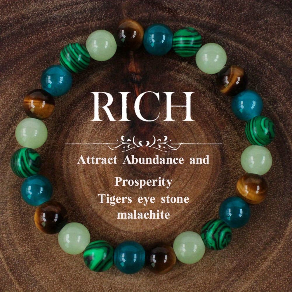 TEMU 1pc Beautiful Eye Stone Jewelry Bracelet For Men And Women Wealth,