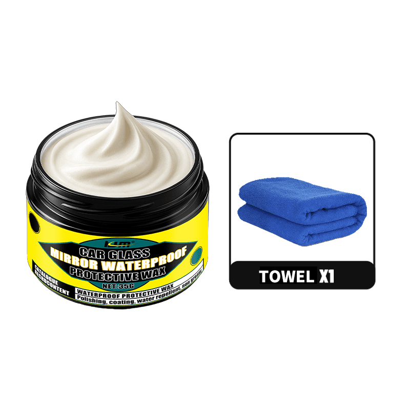 TEMU Powerful Waterproof Wax | Windshield, Rearview Mirror, And Repellent Coating - Long-lasting Protection Polish Kit